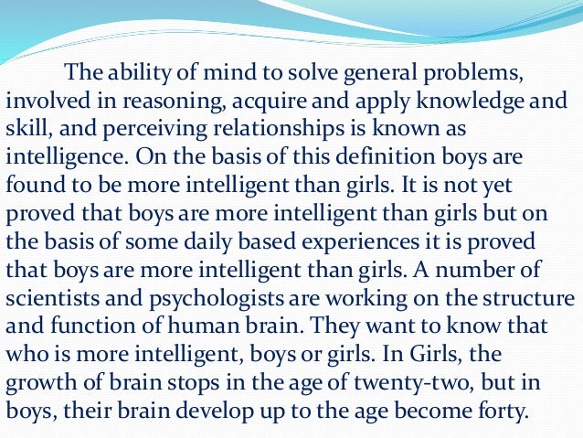 essay on girls are better than boys